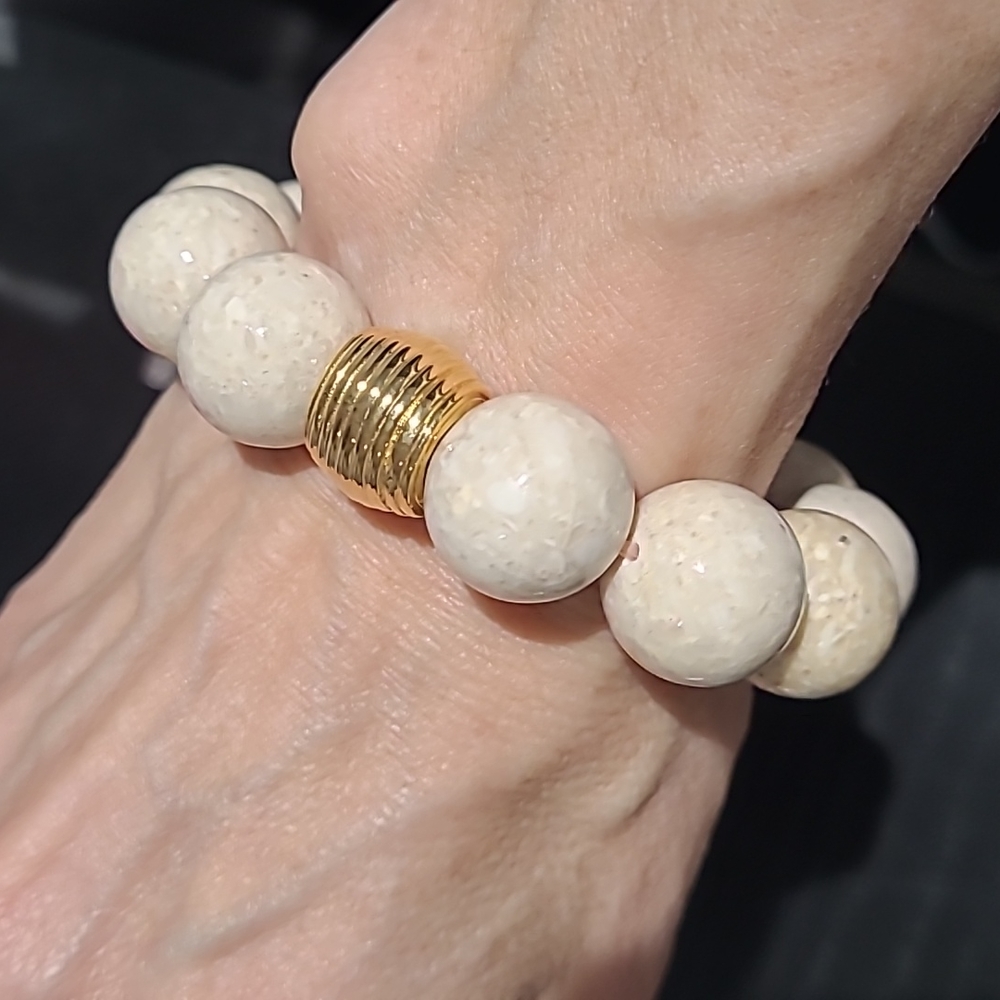 Charles Albert Coral bracelet
